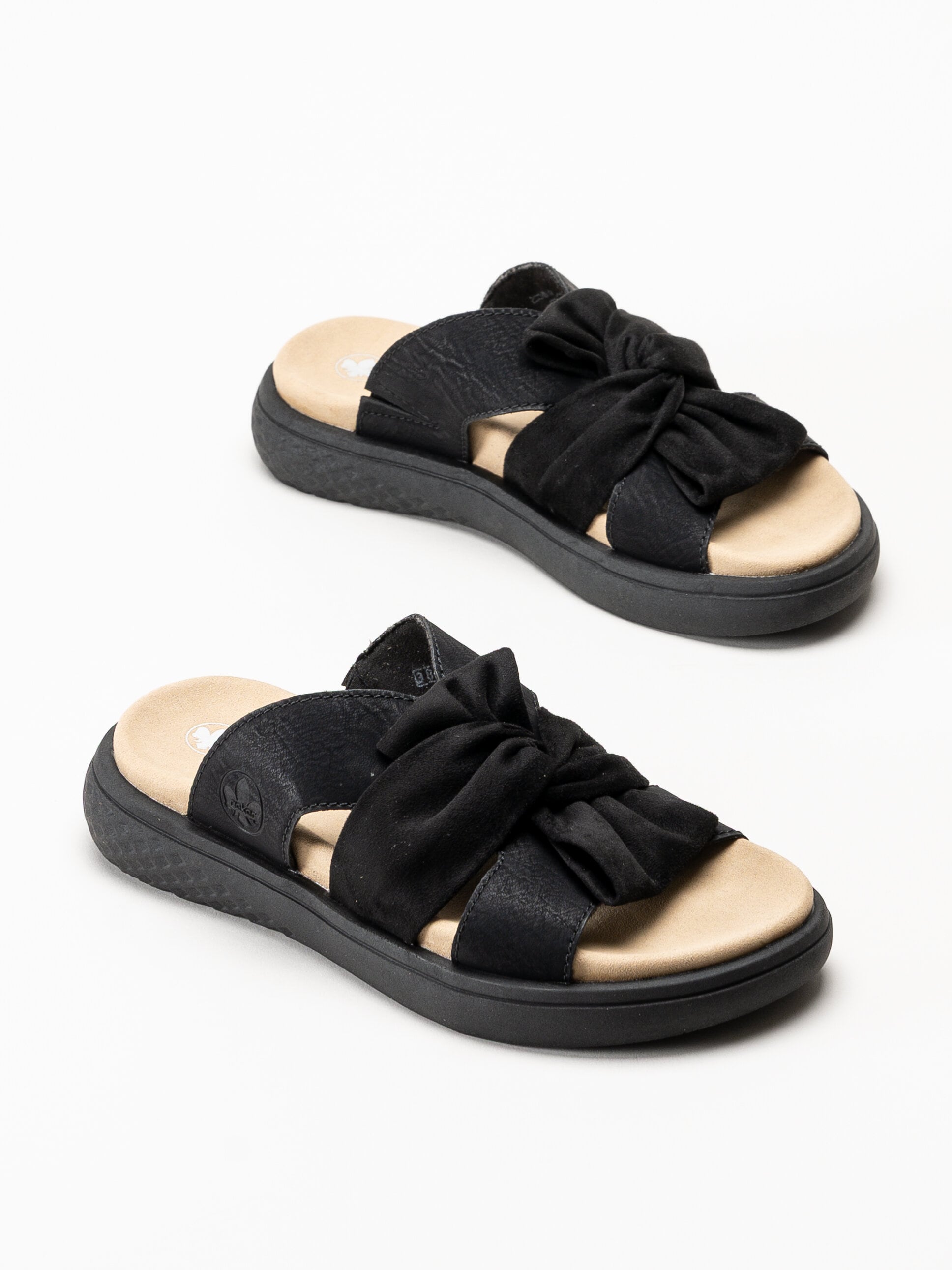 Rieker - Svarta slip in sandaler