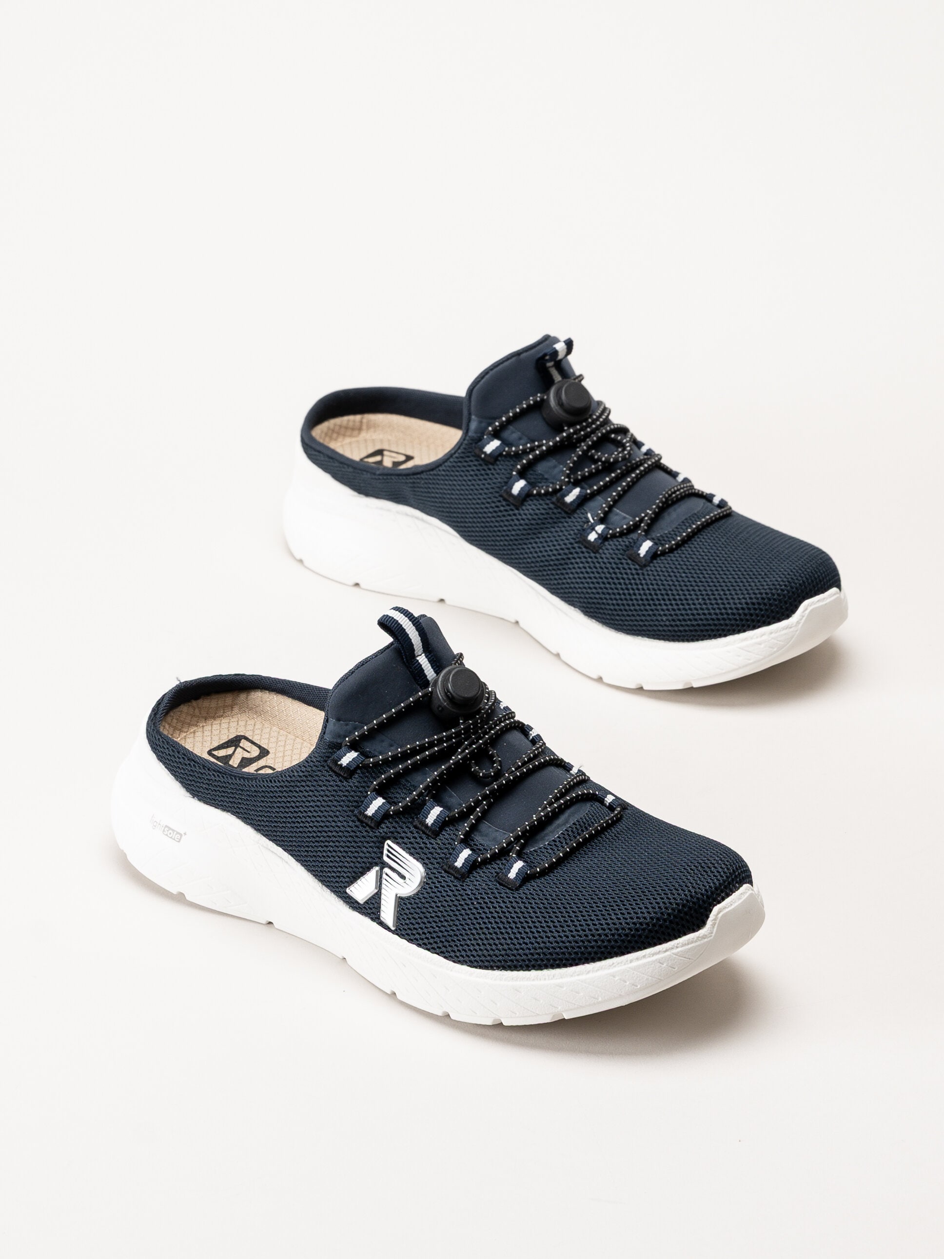 Rieker - Marinblå slip in sneakers