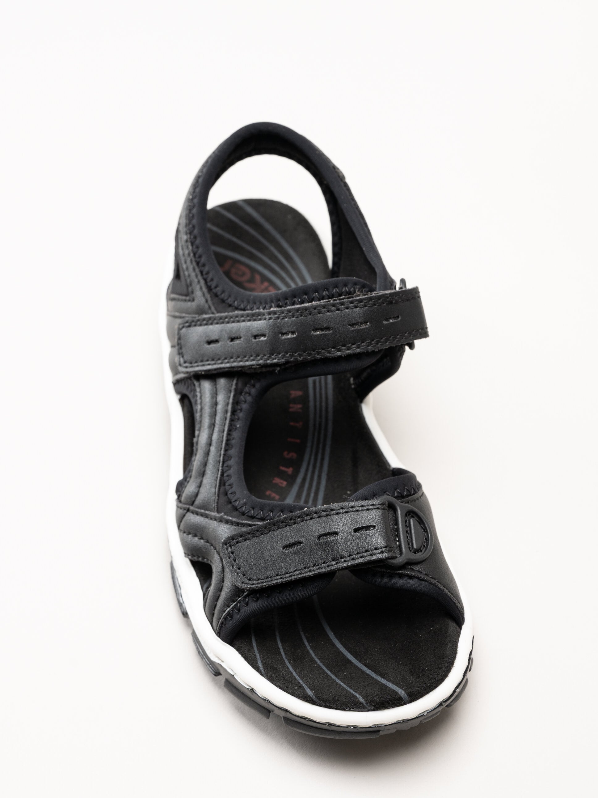 Rieker - Svarta remsandaler