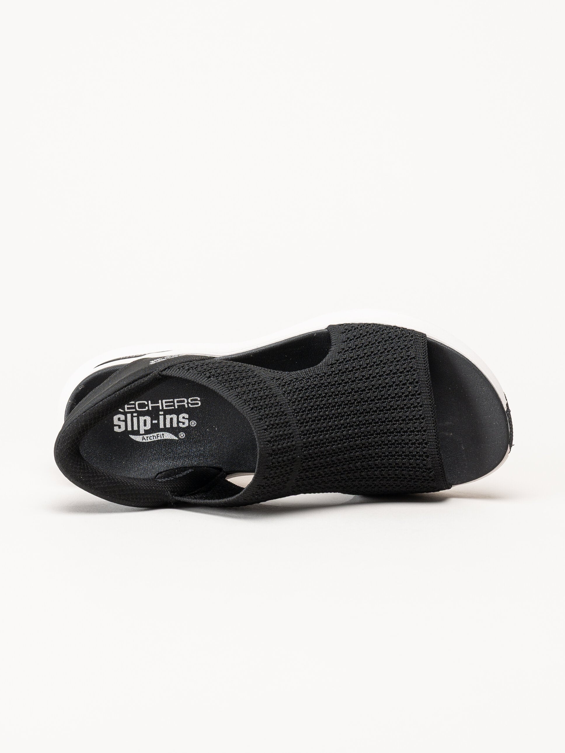 Skechers - Arch Fit - Svarta slip-in sandaler
