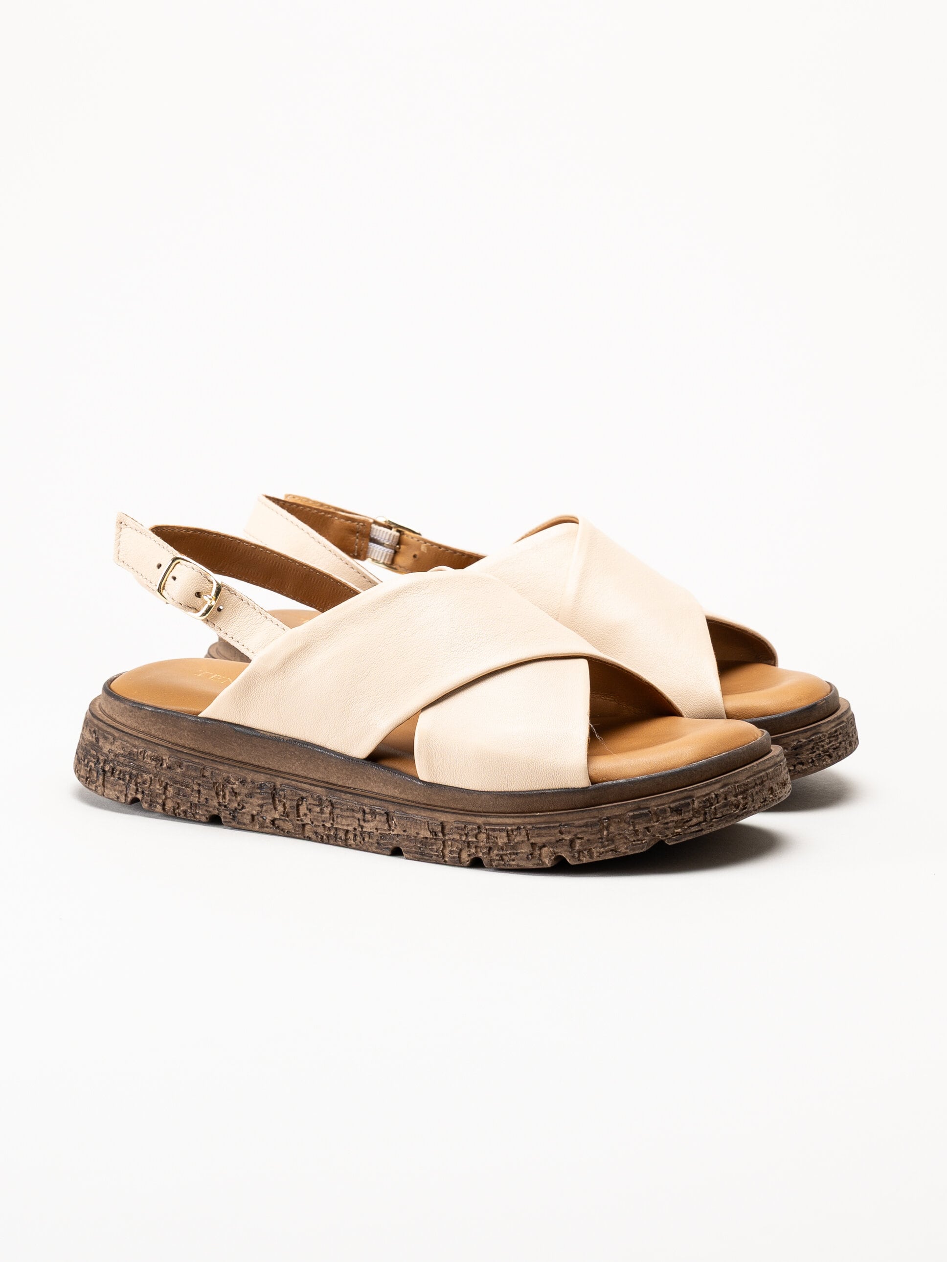 Ten Points - Mona - Beige skinnsandaler