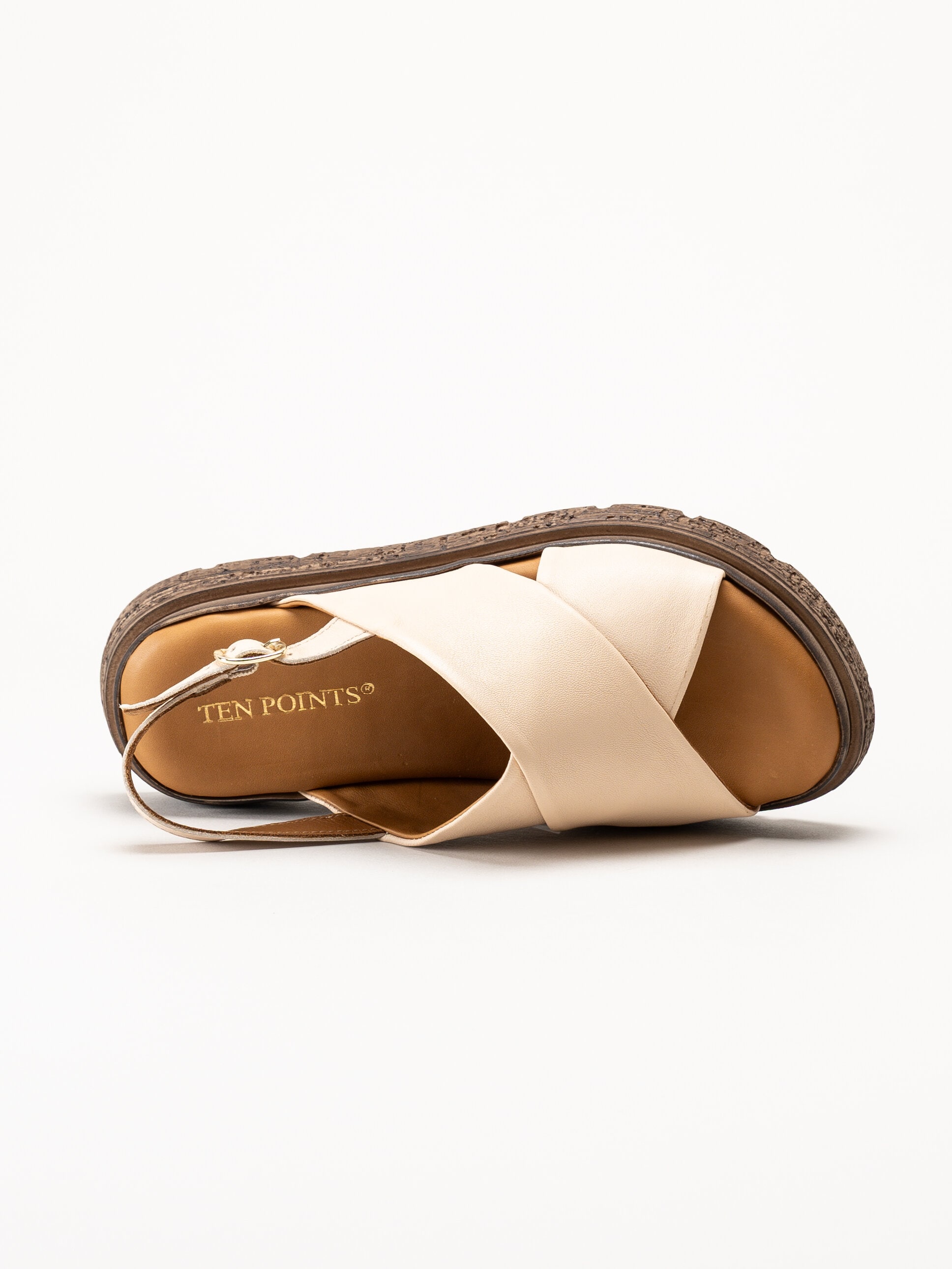 Ten Points - Mona - Beige skinnsandaler