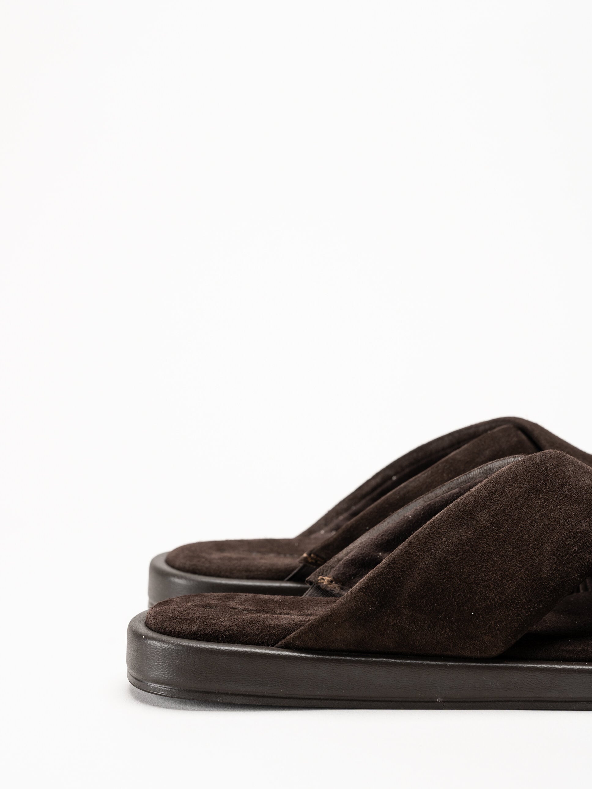 Tamaris - Mörkbruna slip in sandaler