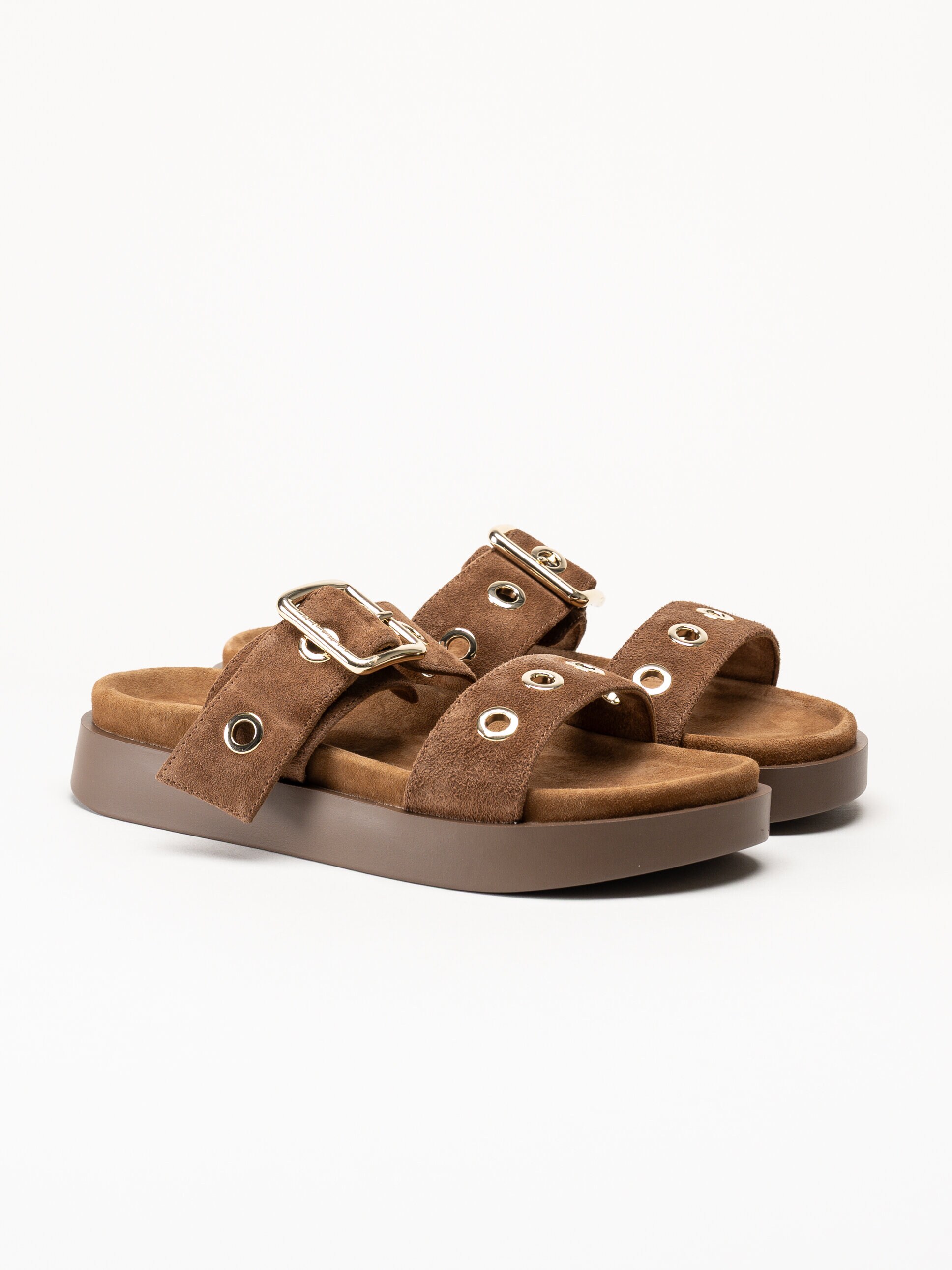 Inuikii - Tilda Buckle - Mörkbruna sandaler