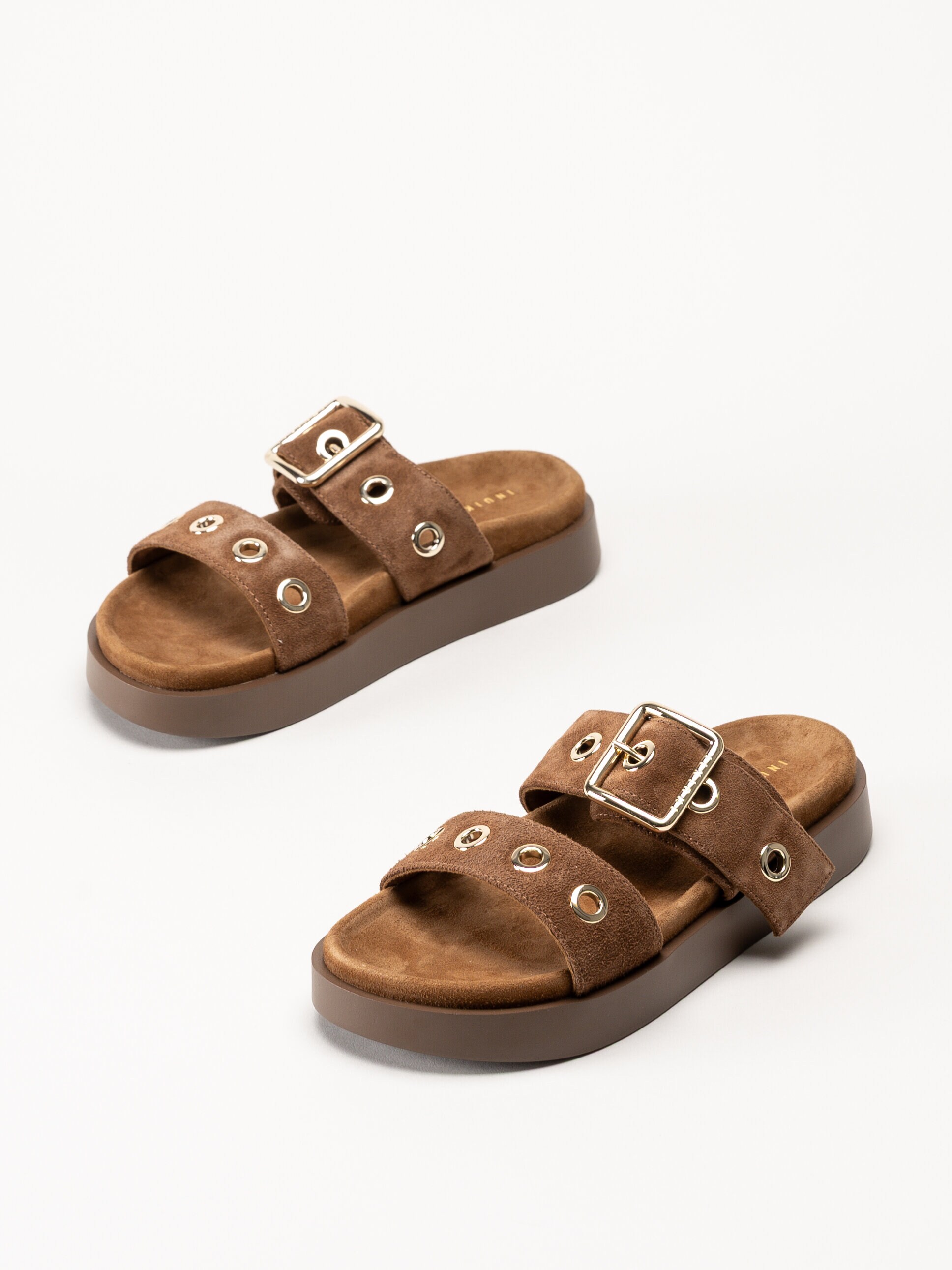 Inuikii - Tilda Buckle - Mörkbruna sandaler