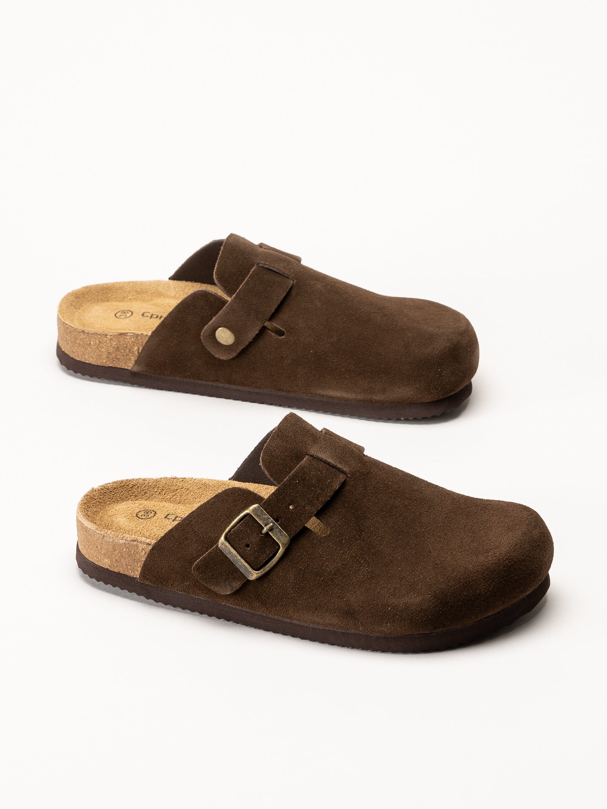 CpH Comfort - Mörkbruna sandaler i mocka