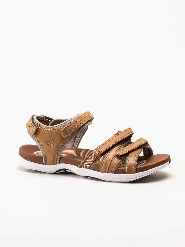 Green Comfort - Corsica - Ljusbrun sandal i mjukt skinn