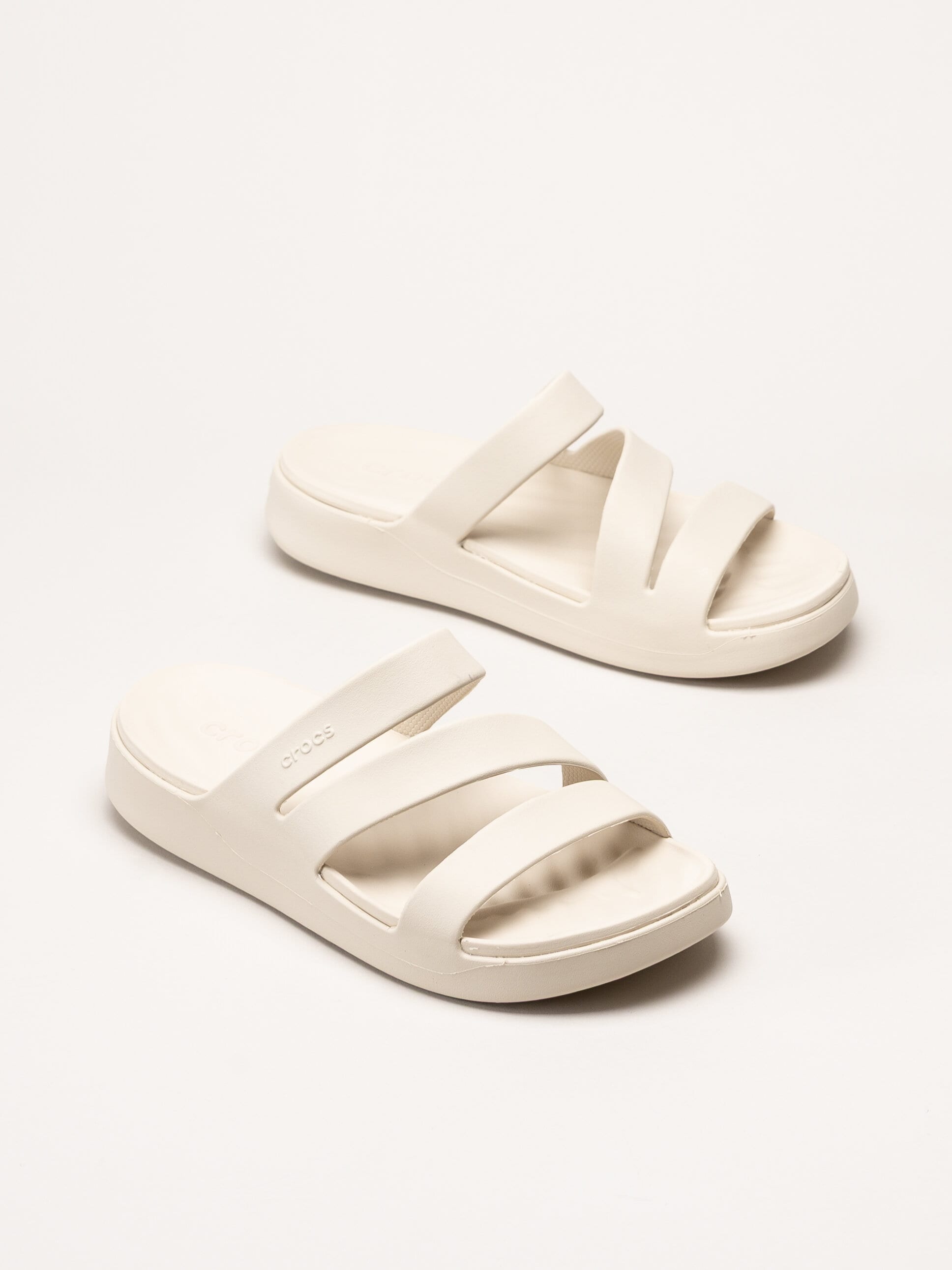 Crocs - Getaway Strappy - Offwhite sandaler