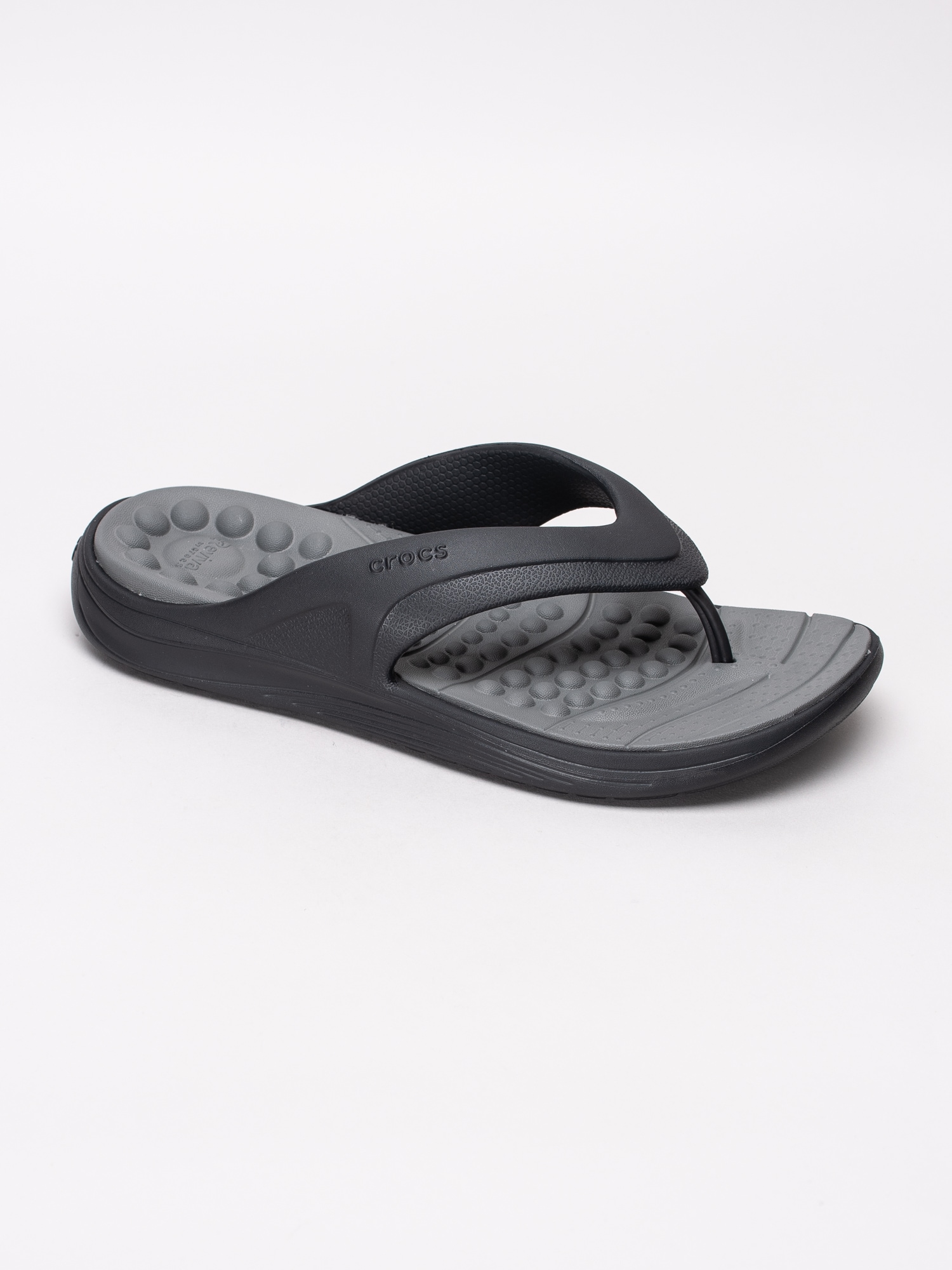 66191008 Crocs Reviva Flip 205545-0DD svarta flipflops sandaler-1
