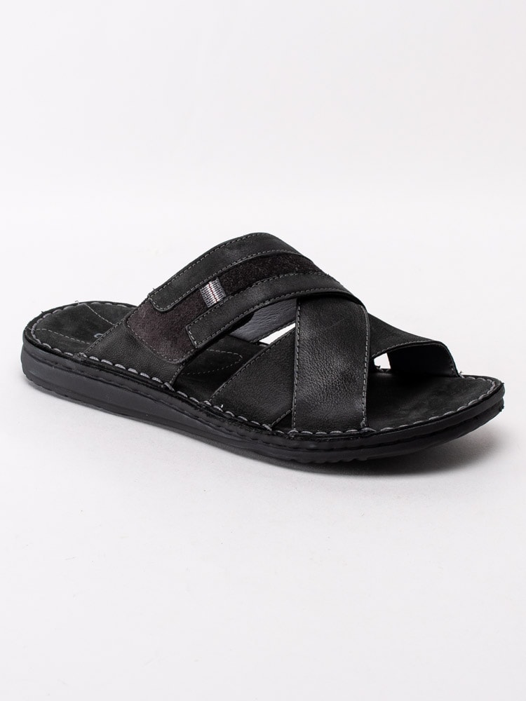 66201013 Copenhagen Shoes Burton CSM2187-001 Svarta slip in sandaler med korslagda band-1