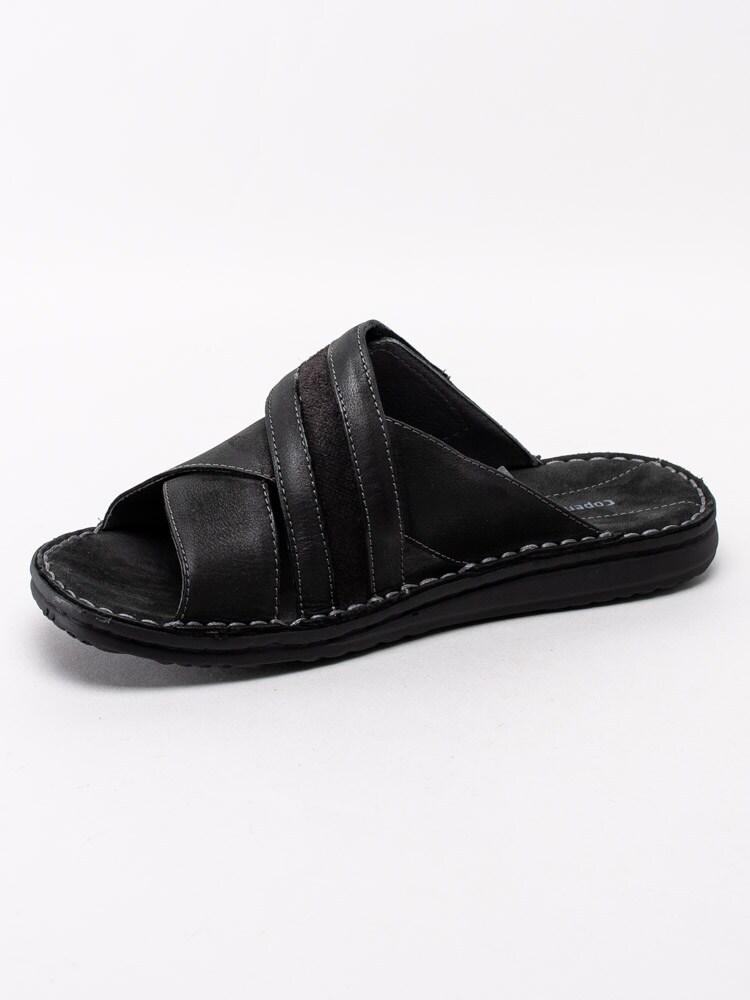 66201013 Copenhagen Shoes Burton CSM2187-001 Svarta slip in sandaler med korslagda band-2