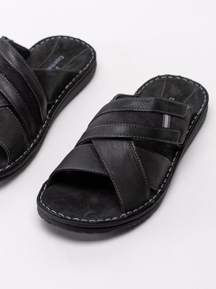 66201013 Copenhagen Shoes Burton CSM2187-001 Svarta slip in sandaler med korslagda band-6