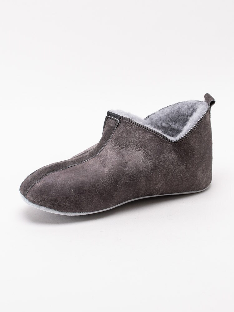 66203005 Shepherd Henrik 6201-021 grå slip on fårskinnstofflor för män-2