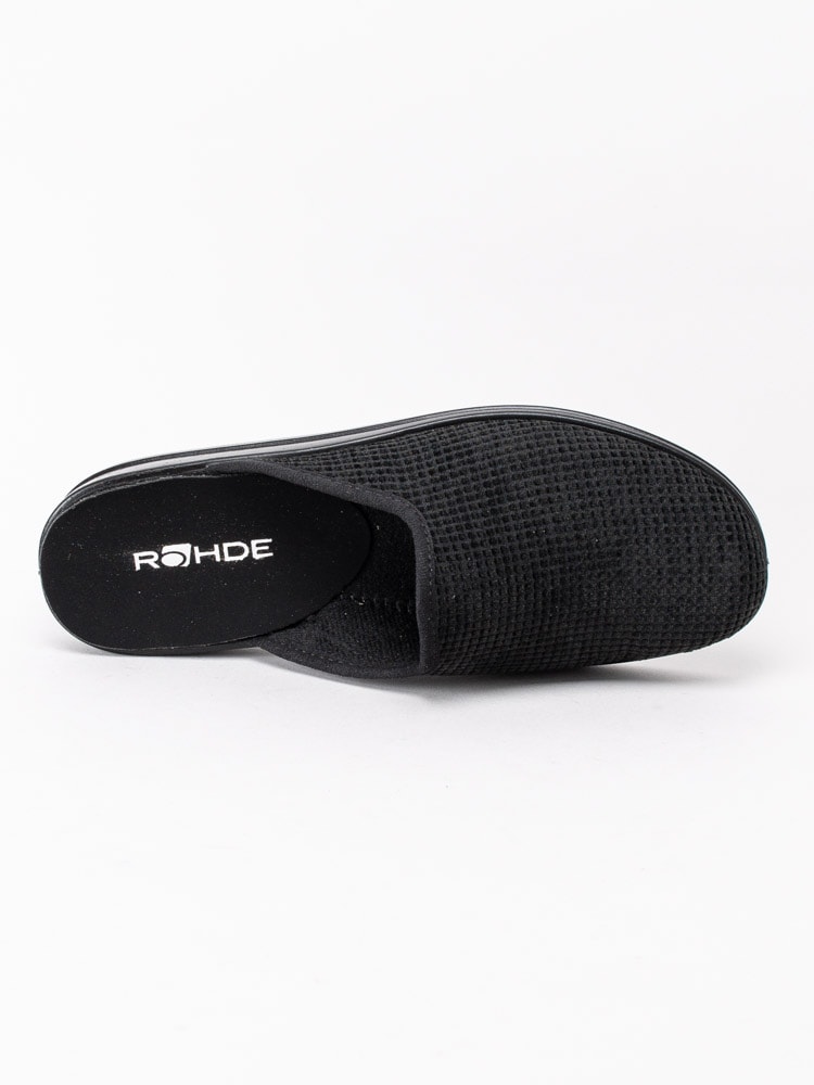 66203012 Rohde Black 2688-90 Svarta sandaler i textil-10