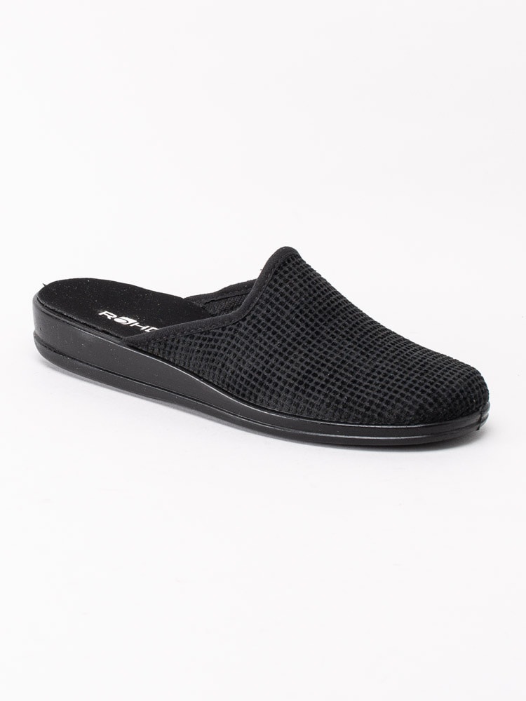 66203012 Rohde Black 2688-90 Svarta sandaler i textil-7