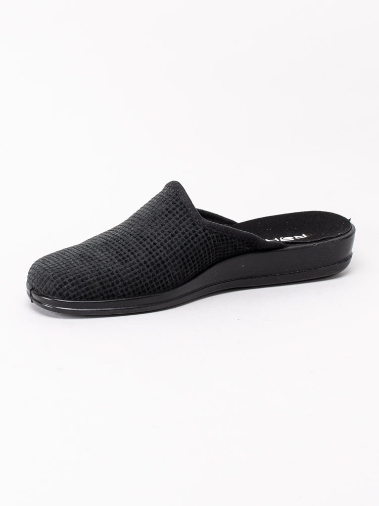 66203012 Rohde Black 2688-90 Svarta sandaler i textil-8