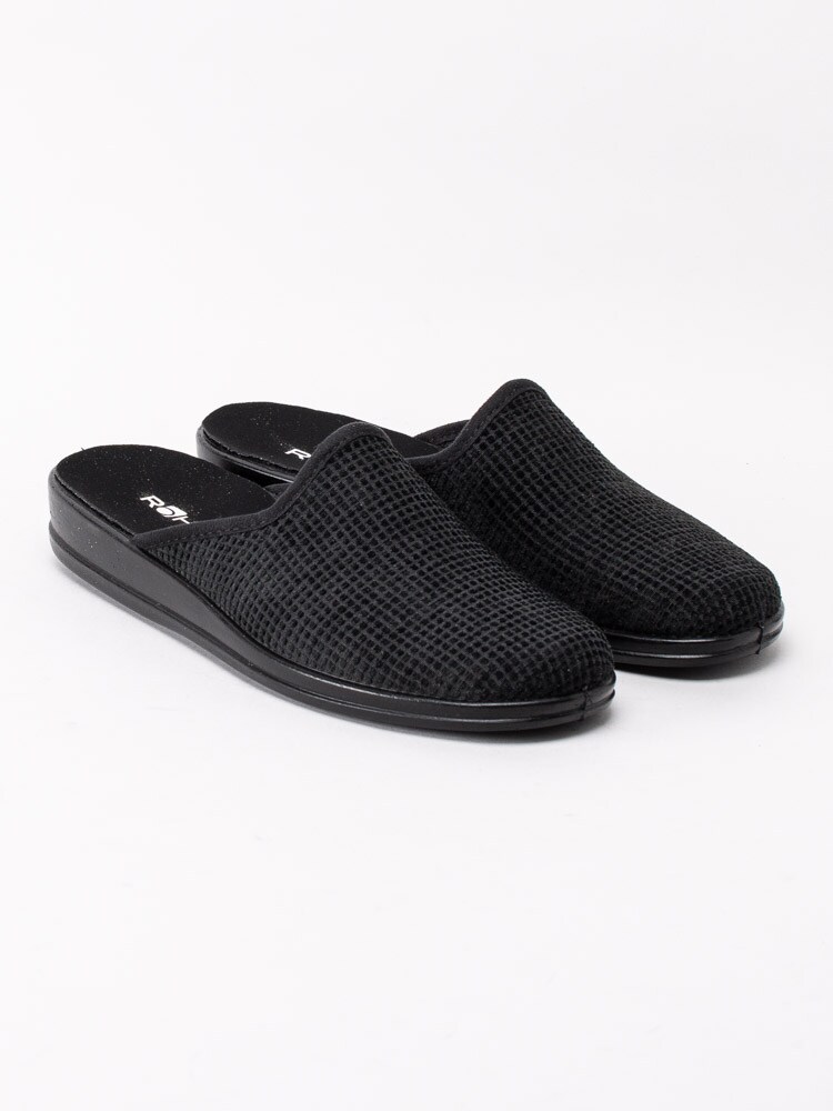 66203012 Rohde Black 2688-90 Svarta sandaler i textil-9