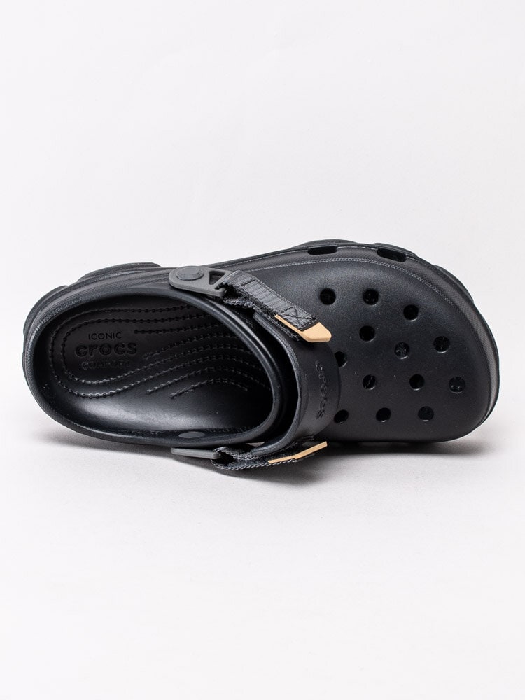 Crocs - Classic All Terrain Clog - Svarta crocs med lösbartag rem