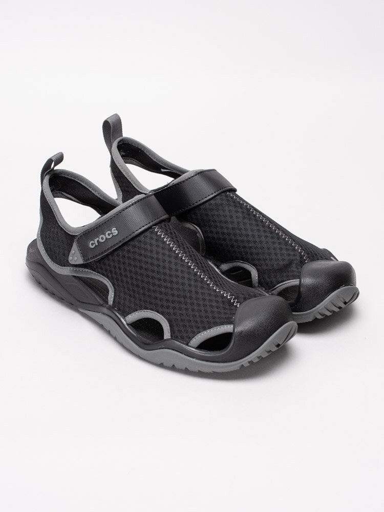Crocs - Swiftwater Mesh Deck Sandal M - Svarta sandalskor