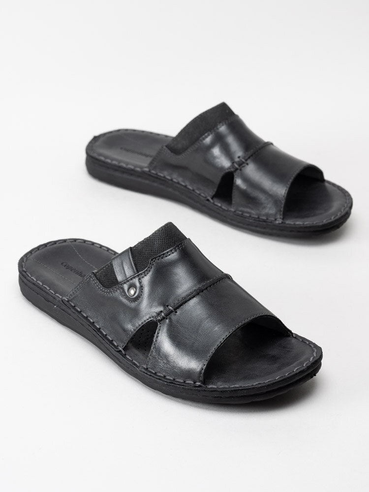 Copenhagen Shoes - Naperwille 21 - Svarta slip in tofflor i skinn