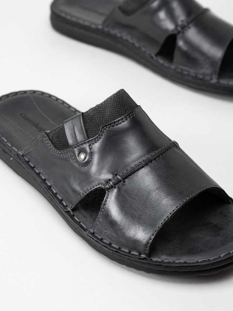 Copenhagen Shoes - Naperwille 21 - Svarta slip in tofflor i skinn