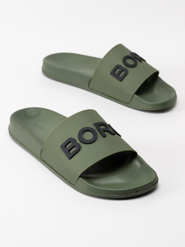 Björn Borg - Knox Mld M - Olivgröna slip in sandaler