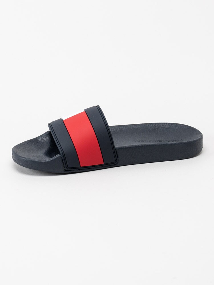 Tommy Hilfiger - Essential Flag pool slide - Marinblå slip in tofflor