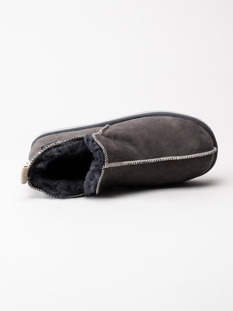 Shepherd - Andy - Grå slip on fårskinnstofflor