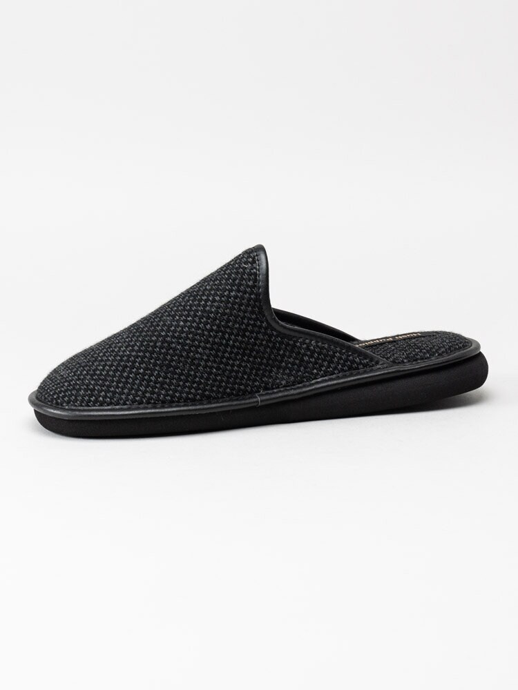 Hush Puppies - Svarta slip in tofflor i textil