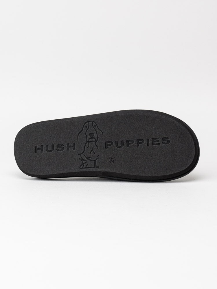 Hush Puppies - Svarta slip in tofflor i textil