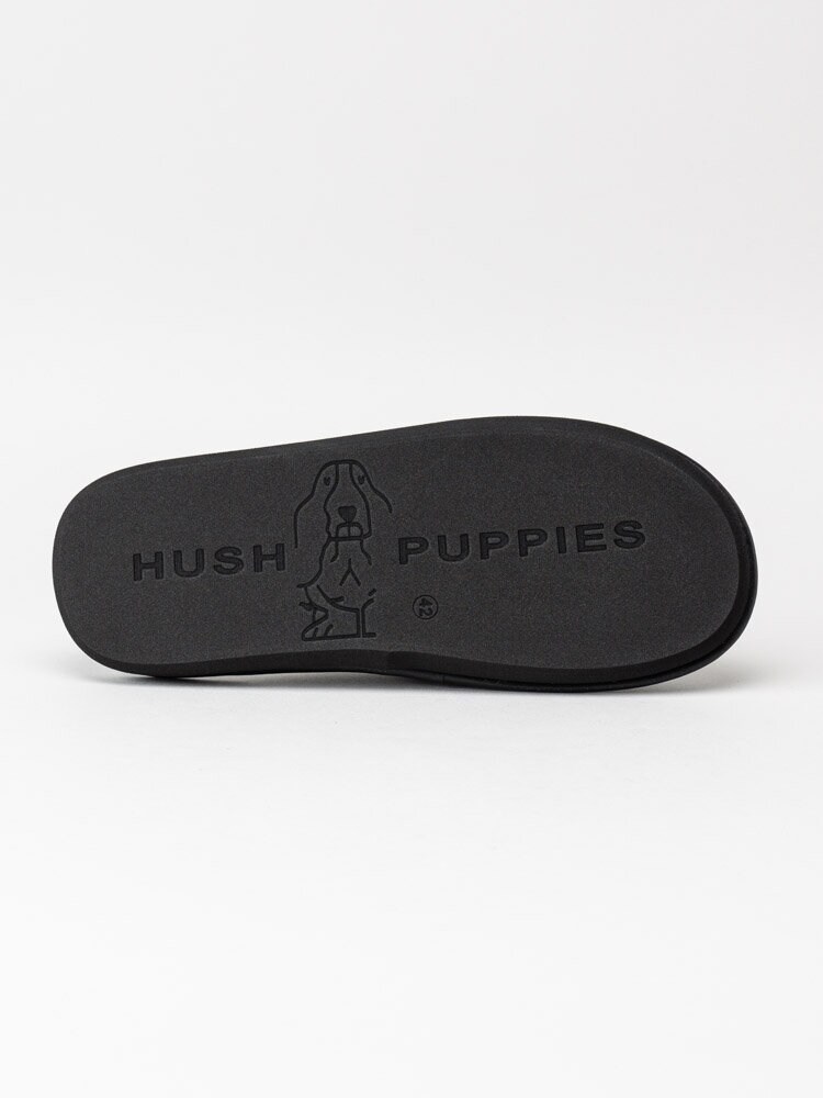 Hush Puppies - Svarta slip in tofflor i textil