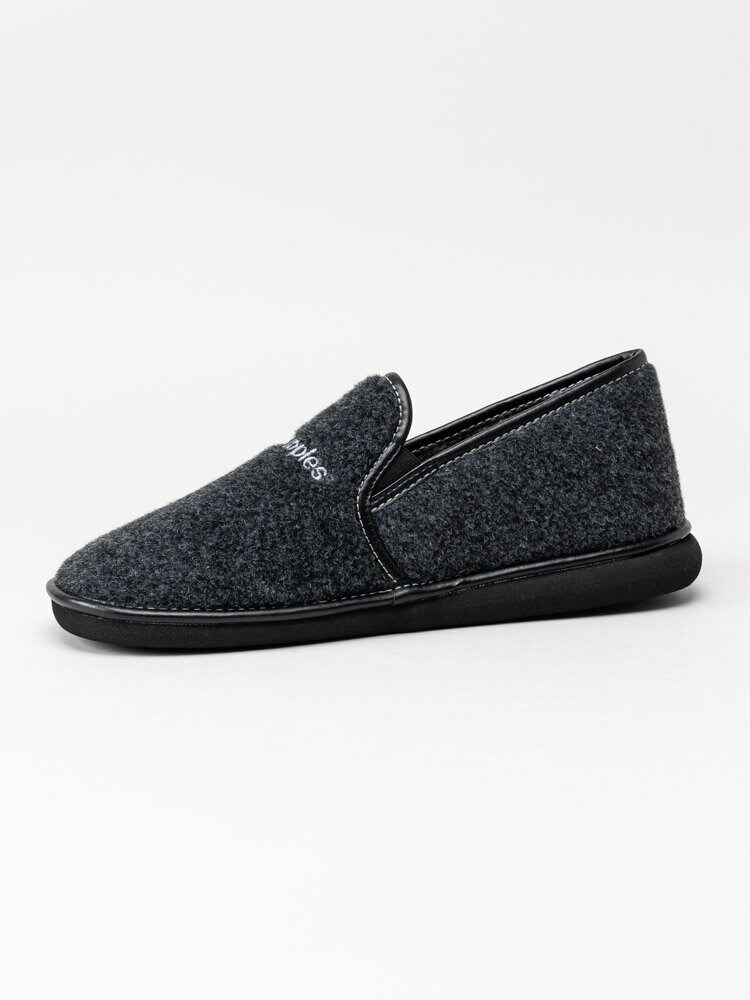 Hush Puppies - Grå slip on tofflor i textil