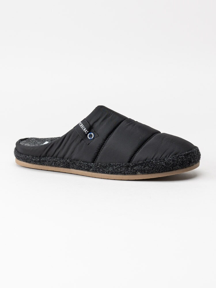 Verbenas - Logan Acolchade Negro - Svarta slip in tofflor i textil