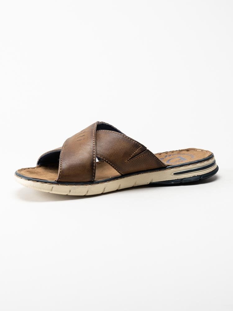 Bugatti - Dario - Bruna slip in sandaler i skinn