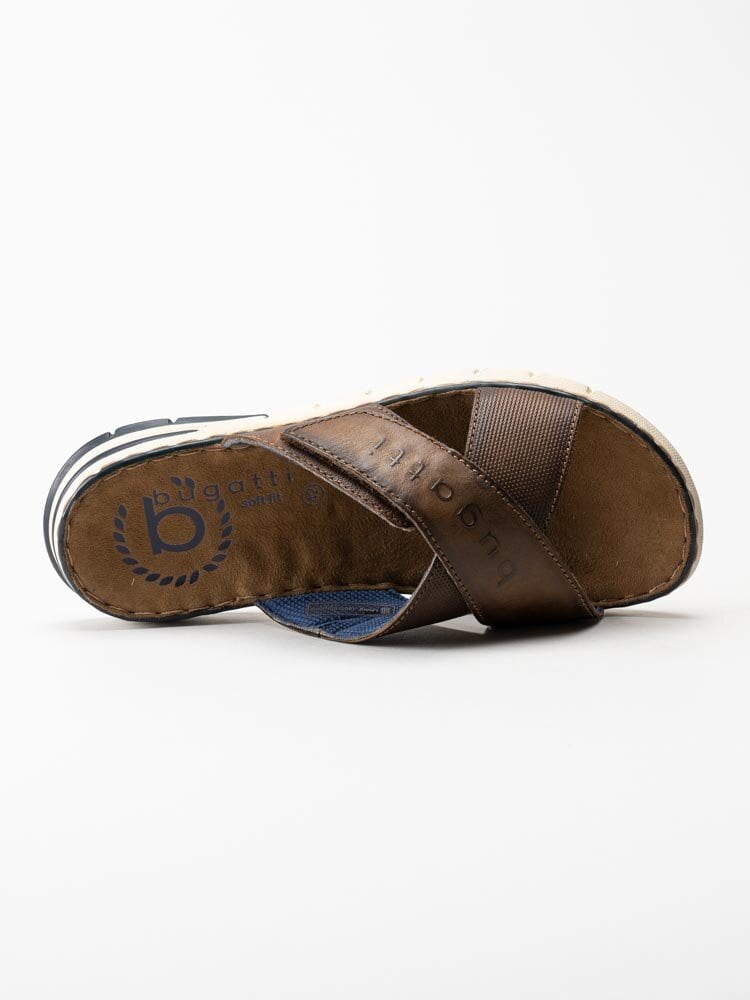 Bugatti - Dario - Bruna slip in sandaler i skinn