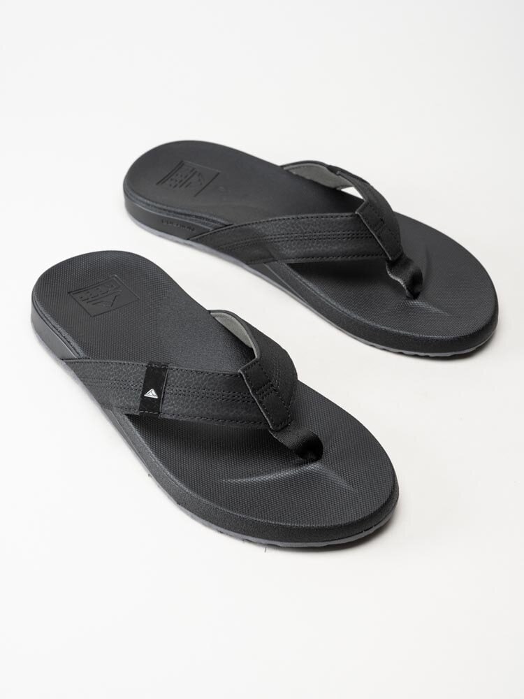 REEF - Cushion Phantom - Svarta flip flops i skinn