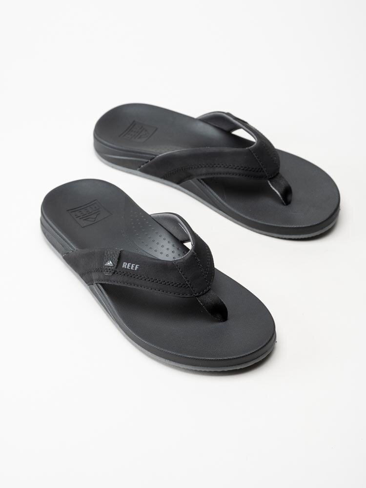 REEF - Cushion Spring - Svarta flip flops i textil