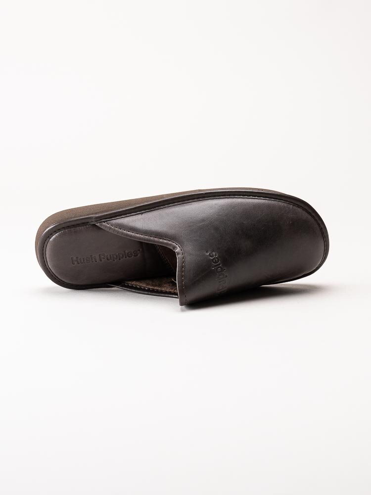 Hush Puppies - Slipper leather - Bruna slip in tofflor i skinn