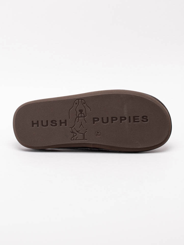 Hush Puppies - Slipper suede - Mörkbruna slip in tofflor
