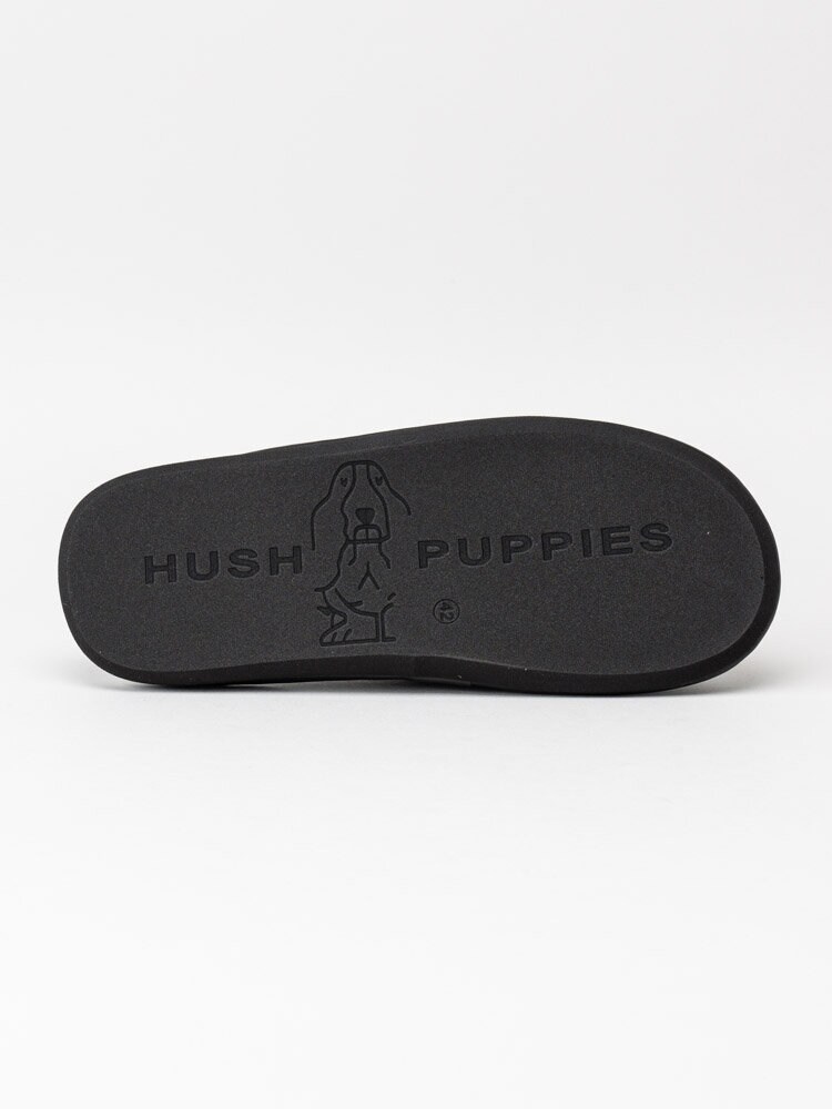 Hush Puppies - Slipper suede - Svarta slip in tofflor i mocka