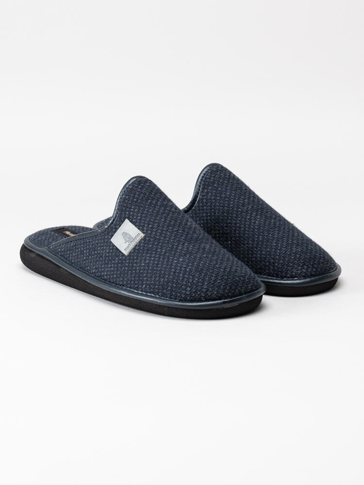 Hush Puppies - Slipper textile - Mörkblå slip in tofflor