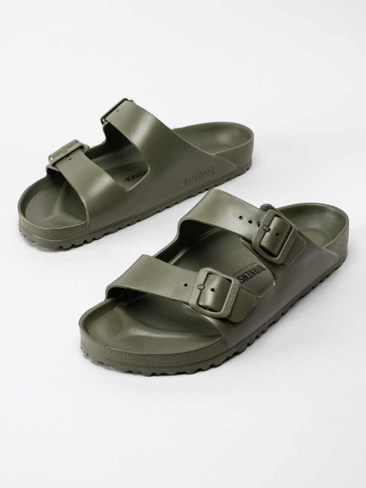 Birkenstock - Arizona Essentials - Khakigröna slip-in sandaler i EVA