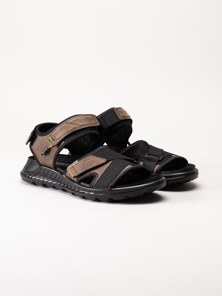 Ecco - Exowrap M - Bruna sportiga sandaler i oljad nubuck