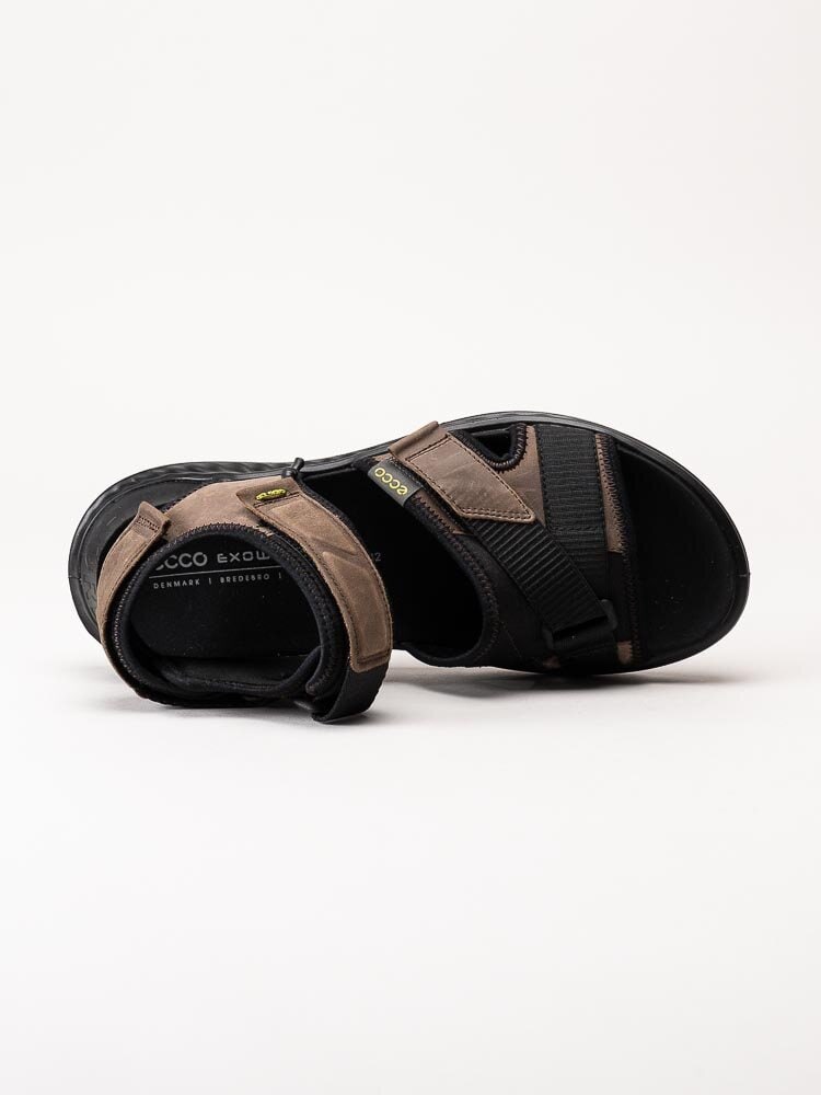 Ecco - Exowrap M - Bruna sportiga sandaler i oljad nubuck