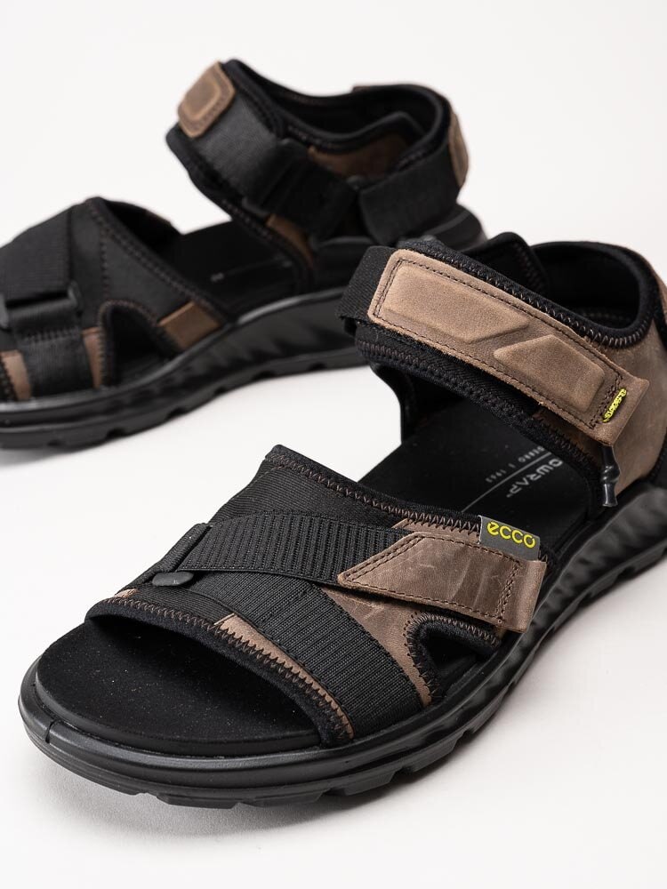 Ecco - Exowrap M - Bruna sportiga sandaler i oljad nubuck