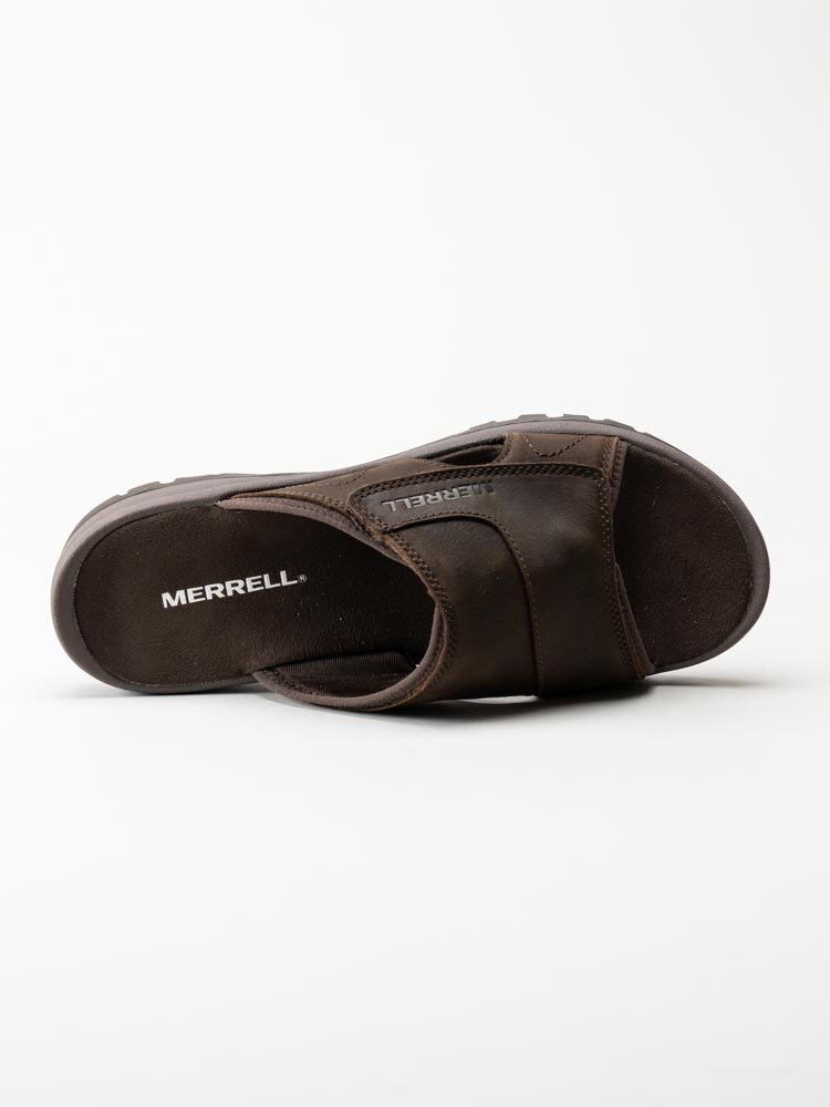 Merrell - Sandspur 2 Slide - Bruna slip in sandaler i oljad nubuck