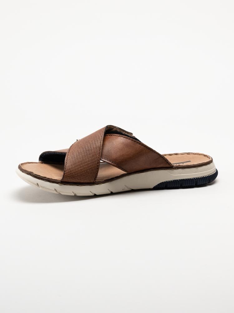 Rieker - Bruna slip in sandaler i skinn