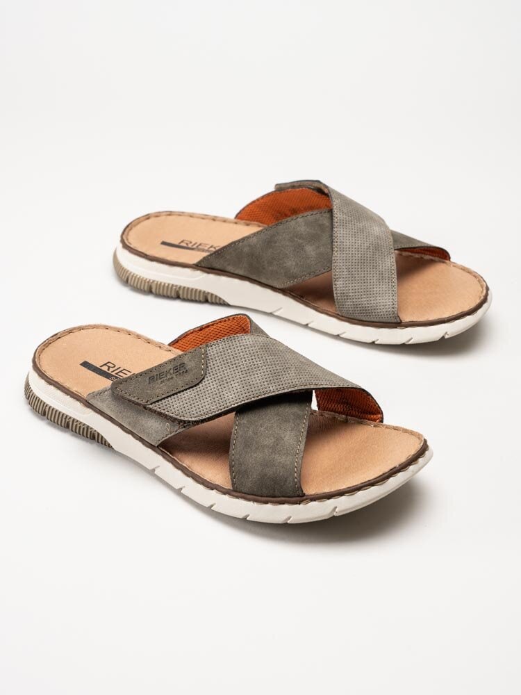 Rieker - Grå slip in sandaler