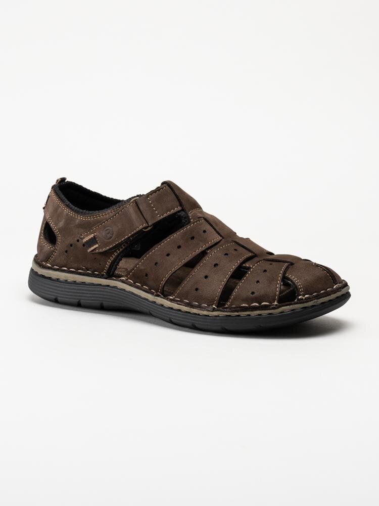 Rohde - Prato - Mörkbruna sandalskor i nubuck