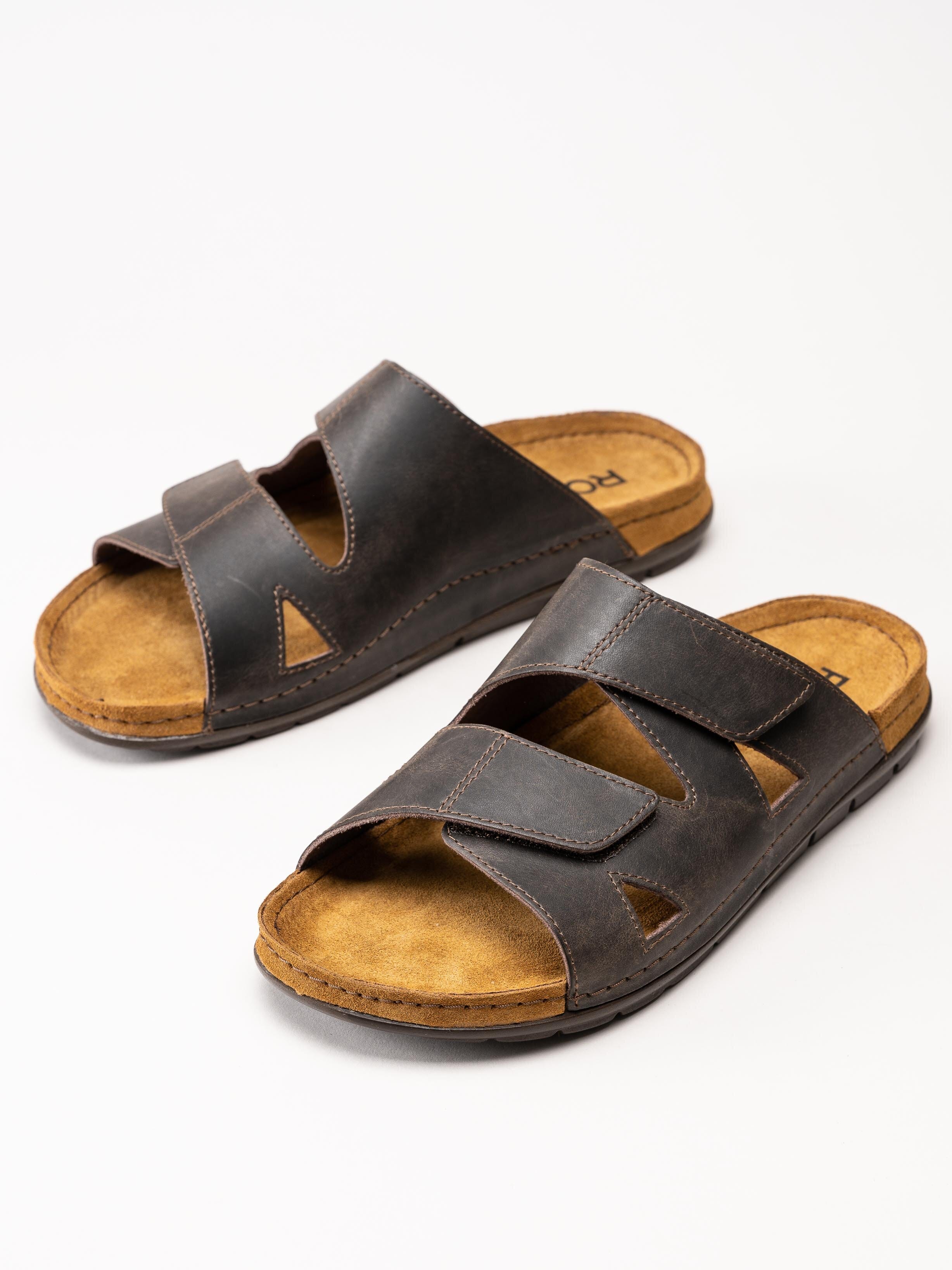 Rohde - Rodigo-H - Bruna slip in tofflor i skinn